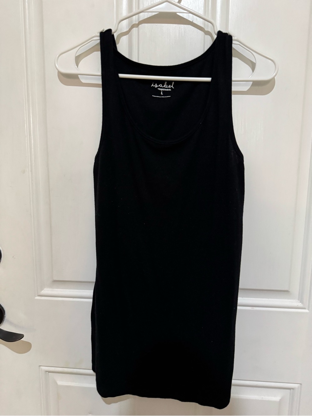 Isabel Maternity by Ingrid & Isabel Black Scoop Neck Tank